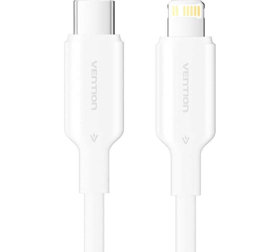 Кабель VENTION USB 2.0 CM/Lightning 8M для iPad/iPhone 3A - 1м. Белый LAKWF