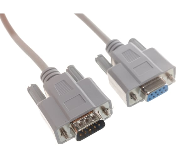 Удлинитель RS-232-RS-232 9M-9F GCR 1.0m серый 30 AWG VIVDBI9CM2F-1.0m