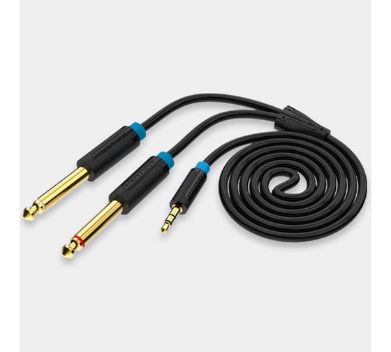 Кабель аудио VENTION Jack 3,5 mm M/2Jack 6,5 mm M - 2 м BACBH