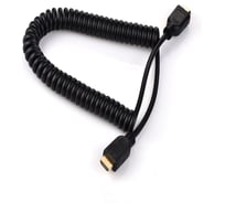 Кабель HDMI 1.4 GCR 1.8m черный витой 19M-19M 30 AWG VIVHMIMIC01-1.8m