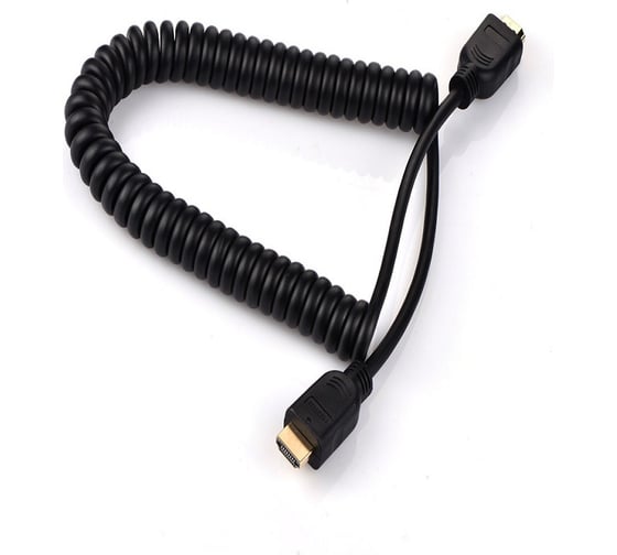Кабель HDMI 1.4 GCR 1.8m черный витой 19M-19M 30 AWG VIVHMIMIC01-1.8m 1