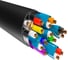 Кабель SLIM HDMI 2.0 GCR 1.5m красные коннекторы 32-32 AWG VIV51I214 5