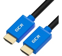 Кабель HDMI 2.0 GCR 0.3m синие коннекторы 28-28 AWG VIVHMI431-0.3m