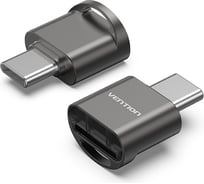Картридер VENTION OTG USB 2.0 CM / MicroSD - Серый CLMH0