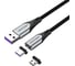 Магнитный кабель VENTION 2 в 1 USB 2.0 AM/Micro-B/CM 5А - 1м CQNHF 1