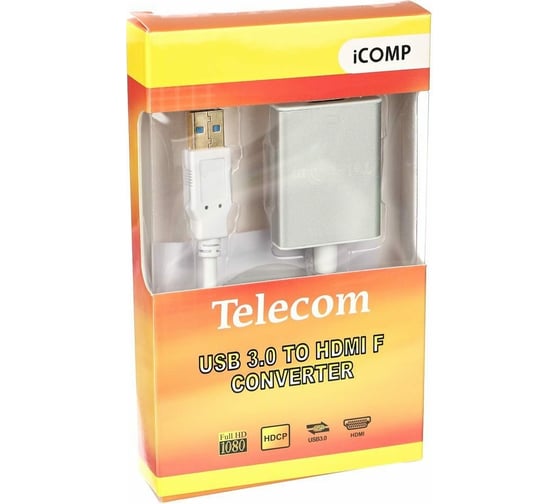 Адаптер Telecom, USB 3.0 - HDMI-F display adapter TA700