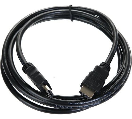 Кабель Telecom, HDMI 19M/M 1.4V W/Ethernet/3D 2м CG501D-2M 1