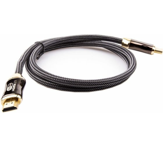 Кабель Telecom, HDMI 19M/M, ver. 2.1, 8K 60 Hz 1m металлические разъемы, нейлоновая оплетка TCG300-1M 1