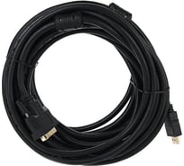 Кабель Telecom, HDMI to DVI-D, 19M -19M 2 фильтра, 10м, с позолоченными контактами CG480F-10M