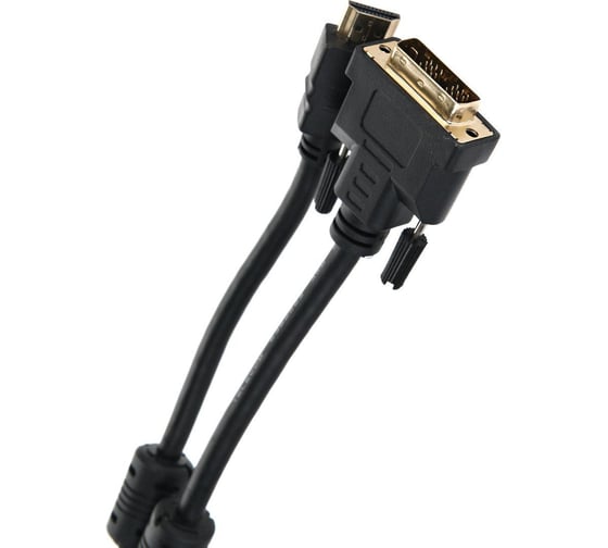 Кабель Telecom, HDMI to DVI-D, 19M -19M 2 фильтра, 10м, с позолоченными контактами CG480F-10M