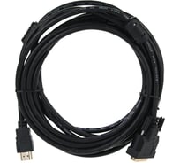 Кабель Telecom, HDMI to DVI-D, 19M -19M 2 фильтра, 5м, с позолоченными контактами CG480F-5M
