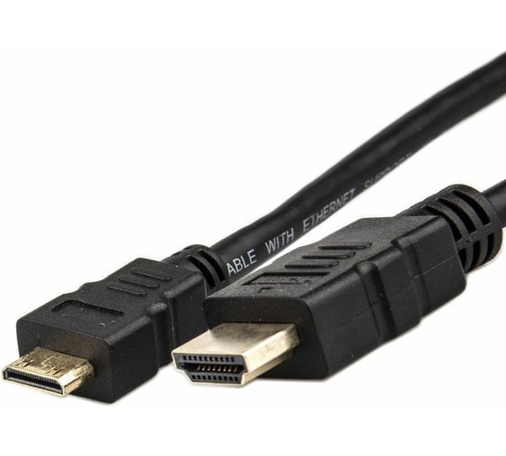 Кабель Telecom, HDMI-19M --- MiniHDMI-19M ver 2.0+3D/Ethernet, 1m TCG205-1M