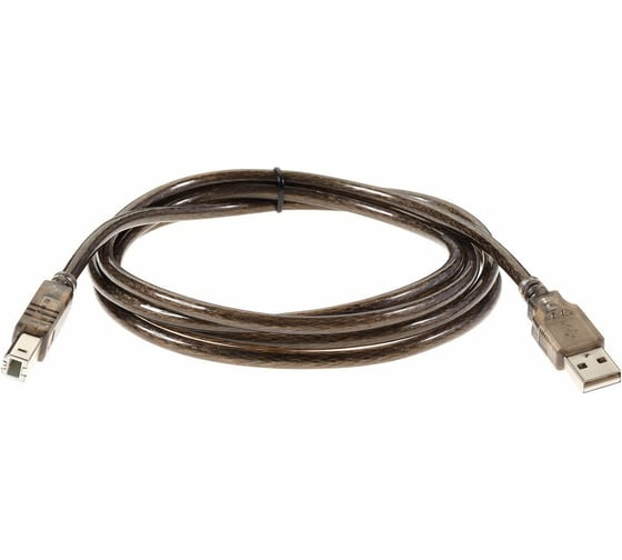 Кабель Telecom, USB2.0 AM/BM 1.8m, прозрачная изоляция VUS6900T-1.8M 1