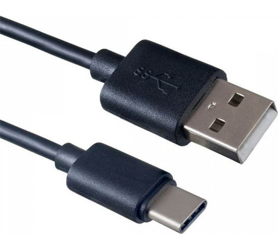 Кабель PERFEO USB2.0 A вилка - USB Type-C вилка, 2 м. U4702 30010735 1