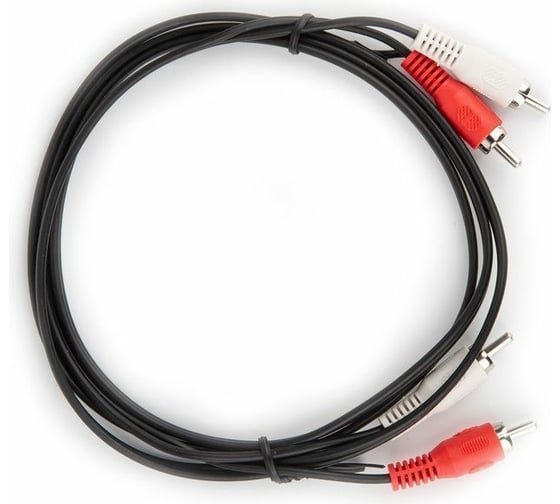 Соединительный кабель Telecom, 2xRCA M - 2xRCA M черный 1,5m TAV7158-1.5M 1