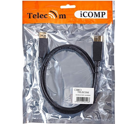 Соединительный кабель Telecom, DP-DP v1.4, 8K 60Hz, 1m CG800-1M