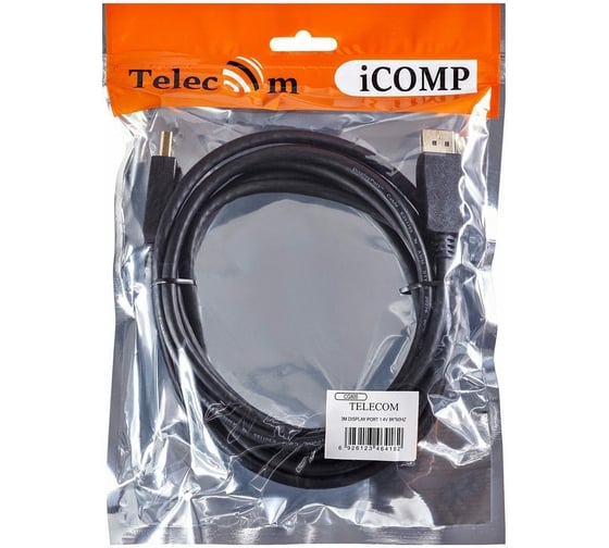Соединительный кабель Telecom, DP-DP v1.4, 8K 60Hz, 3m CG800-3M