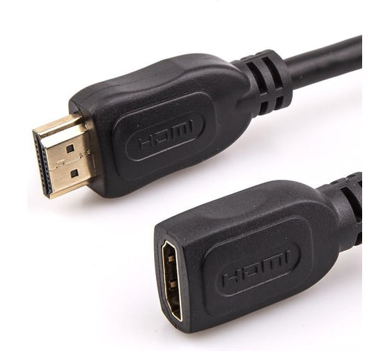 Удлинительный кабель Telecom, HDMI-19M---HDMI-19F ver 2.0, 2m TCG-200MF-2M