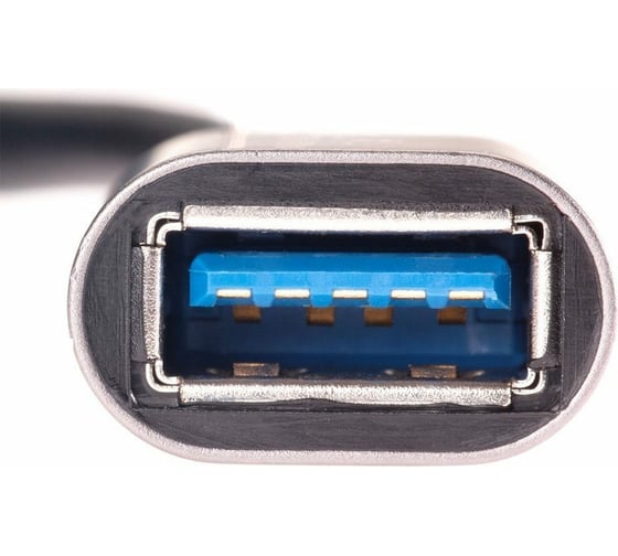 Кабель-адаптер Telecom, Type-Cm -- USB 3.0 Af, OTG, 1,5A, 5,0 Gbps, Alum grey 0,2m TC409M