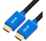Кабель HDMI 2.0 GCR 0.5m синие коннекторы 28-28 AWG VIVHMI431-0.5m 1