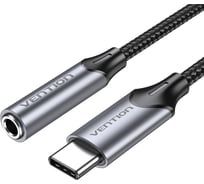 Переходник VENTION USB-C M/ Jack 3.5 mm F DAC - 0,1м Серый BGMHA