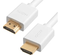 Кабель HDMI 2.0 GCR 1.0m белый 28-28 AWG 3 X экран VIVHMI761-1.0m