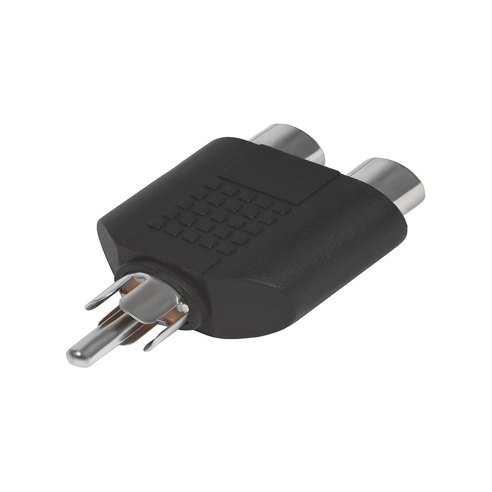 Переходник-разветвитель аудио GCR RCA-RCA 2 M-F черный VIVAVIA11 ...