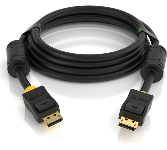 Кабель DisplayPort GCR PROF 10.0m v1.4 28-28 AWG чёрный VIV51I913