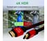 Кабель HDMI 2.0 GCR 0.5m BICOLOR нейлон AL корпус красный VIV51I488 4