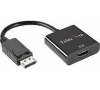 Кабель-переходник Telecom, DP - HDMI-F 0.2m, 4K 60Hz TA555