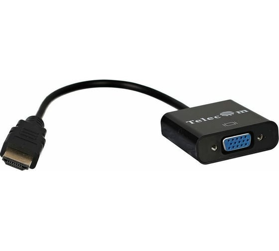 Кабель-переходник Telecom, HDMI M - VGA F TA558