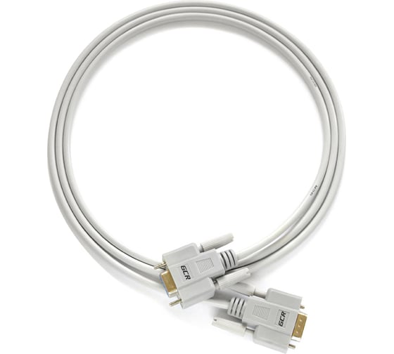 Кабель GCR 3.0m 0-модемный COM DB9-DB9  9F-9F серый 30 AWG VIVDBI901-3m 1