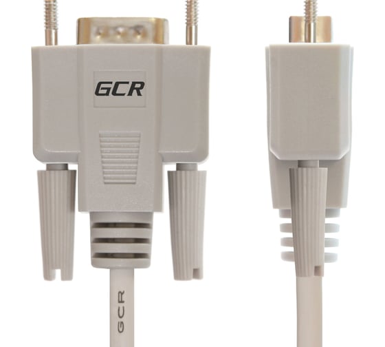 Кабель GCR 3.0m 0-модемный COM DB9-DB9  9F-9F серый 30 AWG VIVDBI901-3m