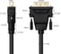 Кабель GCR 15.0m HDMI-DVI черный 28-26 AWG 19M-25M VIV51I510 3