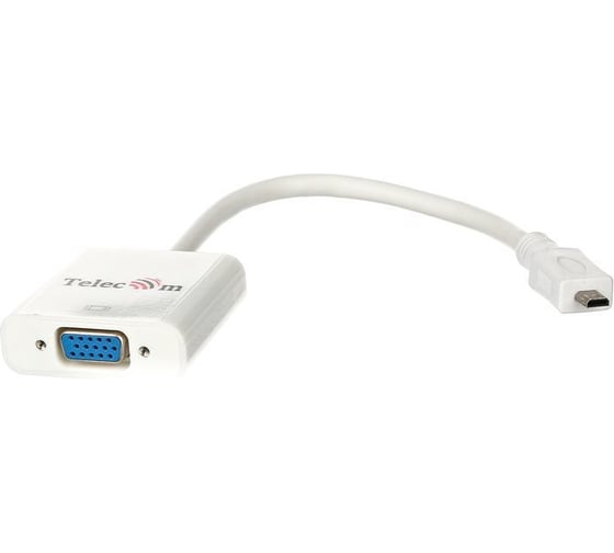 Кабель-переходник Telecom, Micro HDMI M=VGA F 0.2m TA593