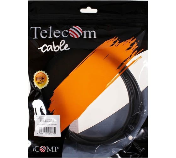 Кабель-переходник Telecom, Mini DisplayPort M = HDMI M 4K@60Hz 1.8m TA696-1.8M