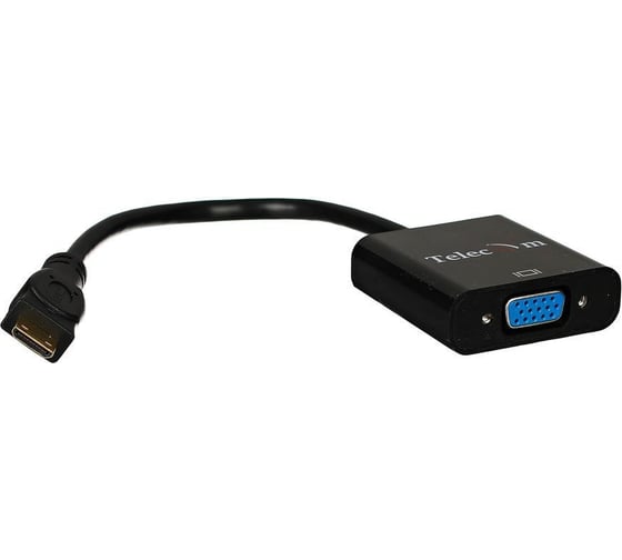 Кабель-переходник Telecom, Mini HDMI M = VGA F 0.15m TA592