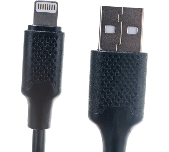 Кабель для Apple Cablexpert, AM/Lightning, длина 1м, черный CCB-USB-AMAPO2-1MB