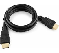 Кабель HDMI Cablexpert, 1м, v2,0, 19M/19M, медь, черный, позолоченные разъемы, экран, пакет CC-HDMI4-1M