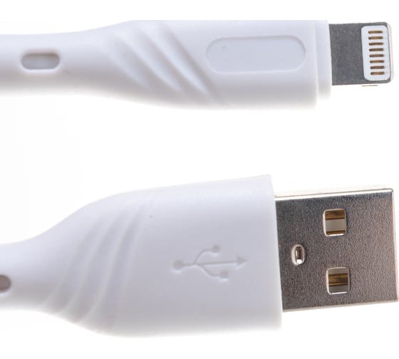 Кабель для Apple Cablexpert, AM/Lightning, издание Classic 0.1, длина 1м, белый CCB-USB-AMAPO1-1MW