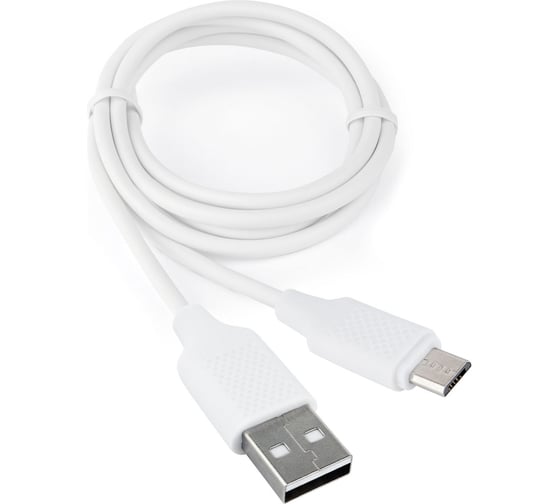 Кабель USB 2.0 Cablexpert, AM/microB, издание Classic 0.2, длина 1м, белый CCB-mUSB2-AMBMO2-1MW 1