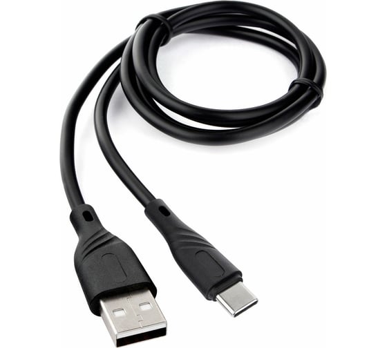Кабель USB 2.0 Cablexpert, AM/Type-C, издание Classic 0.1, длина 1м, черный CCB-USB2-AMCMO1-1MB