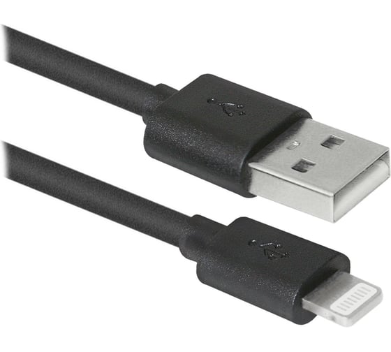 USB-кабель DEFENDER ACH01-03BH черный, USB AM -Lightning, 1м 87478 1