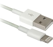 USB кабель DEFENDER ACH01-03H USB AM -Lightning M, 1м пакет 87470
