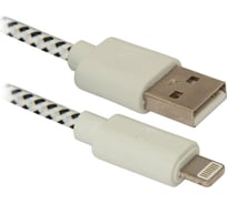 USB кабель DEFENDER ACH01-03T USB AM-Lightning M, 1м, пакет 87471