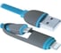 USB-кабель DEFENDER USB10-03BP синий, MicroUSB + Lightning, 1м 87487 1