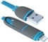 USB-кабель DEFENDER USB10-03BP синий, MicroUSB + Lightning, 1м 87487 4