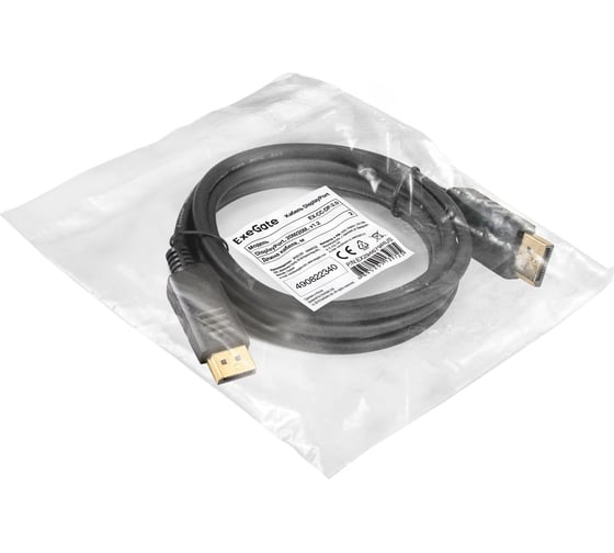 Кабель ExeGate DisplayPort EX-CC-DP-2.0 20M/20M, 2м, v1.2 294679