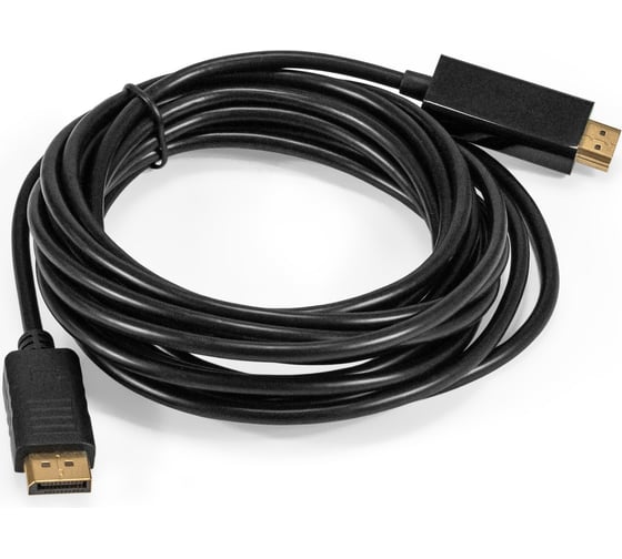 Кабель ExeGate DisplayPort-HDMI EX-CC-DP-HDMI-5.0 20M/19M, 5м, экран 294711 1