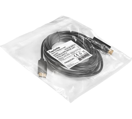 Кабель ExeGate DisplayPort-HDMI EX-CC-DP-HDMI-5.0 20M/19M, 5м, экран 294711